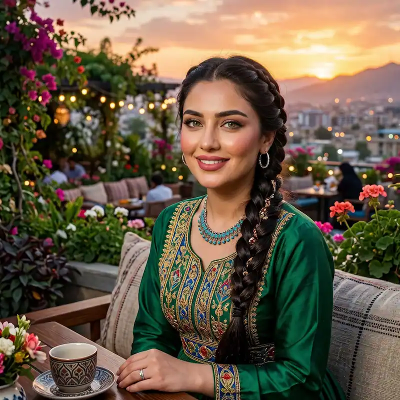 عکس دختر افغانی | روژان، ۲۴ ساله از دایکندی
