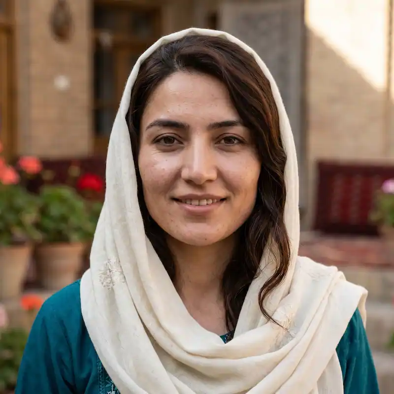 عکس دختر افغانی در ایران | ثنا، ۲۷ ساله مقیم شیراز