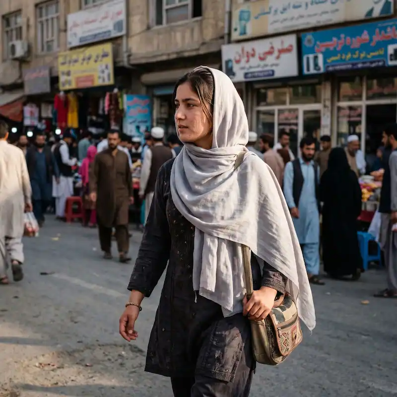 عکس دختر افغانی با حجاب | هما، ۳۰ ساله از هرات