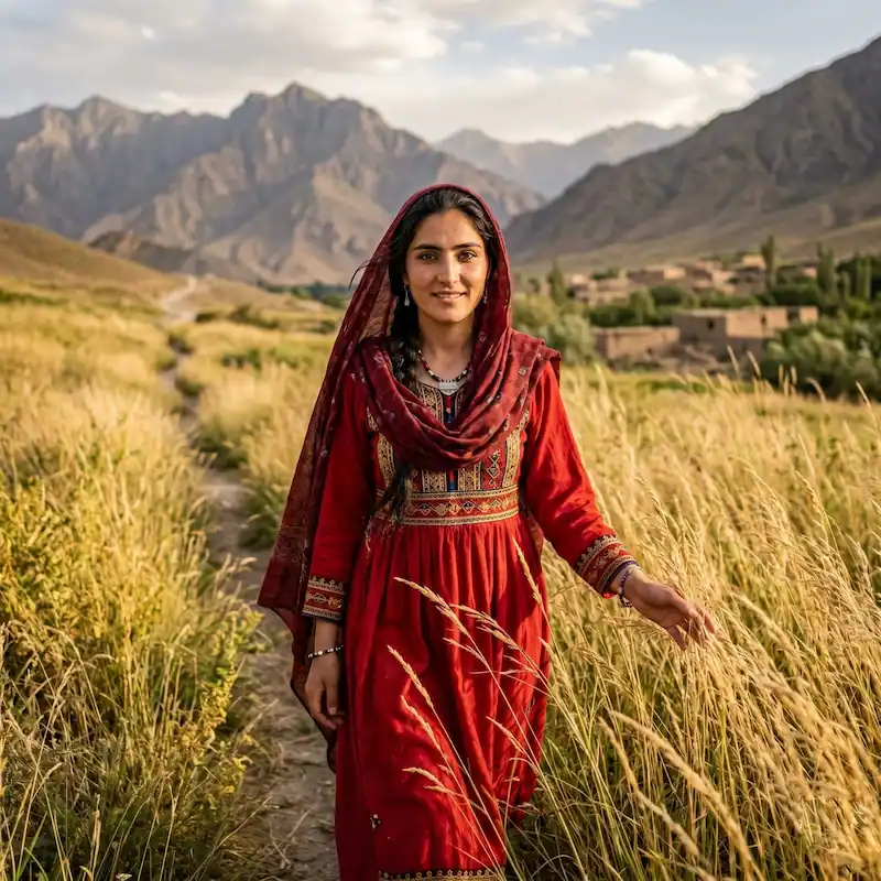 زیباترین دختر افغانی مقیم ایران | نسیم، ۳۴ ساله مقیم اصفهان