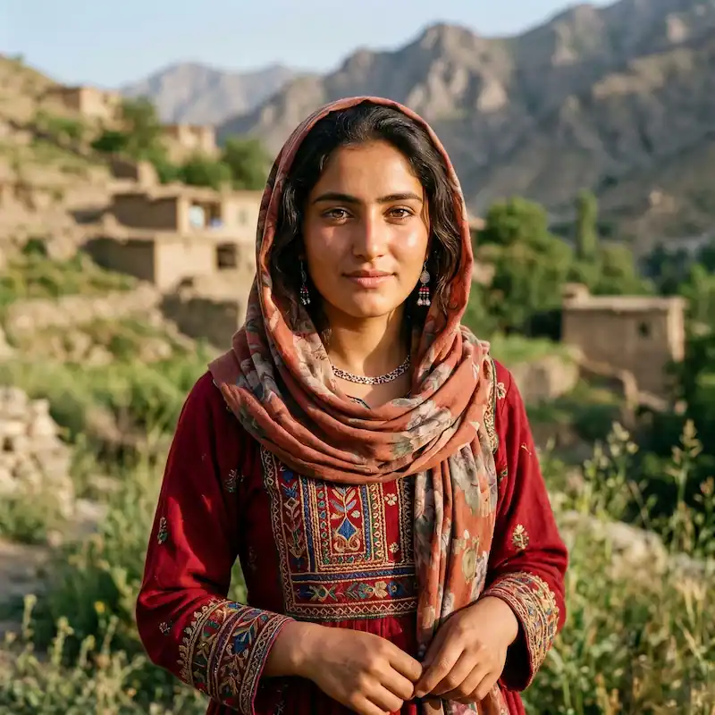 عکس دختر افغانی در ایران | زلیخا، ۲۸ ساله مقیم تهران